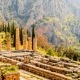 The Oracle Delphi with the Temple of Apollo